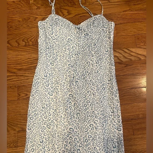 Princess Polly | Dresses | Princess Polly Acer Mini Dress Blue Cheetah Size  2 | Poshmark